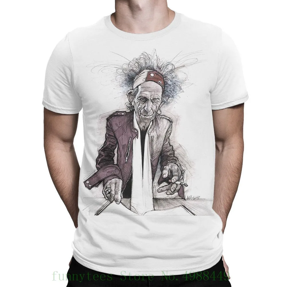

Keith Richards Art T Shirt , Men's Women's All Sizes New Arrival Male Tees Casual Boy Tshirt Tops Discounts