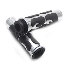 Хромированные мотоциклетные CNC алюминиевые 7/" 22 мм рукоятки Грипсы универсальные для Kawasaki Suzuki Honda YAMAHA Ducati Для KTM и bmw