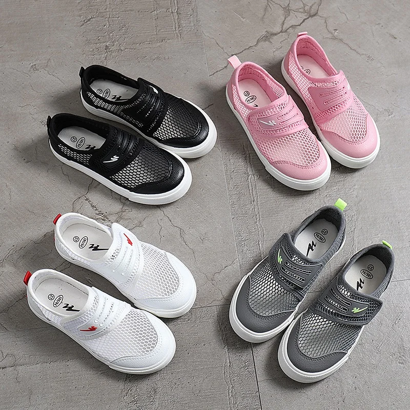 Baby Girls Boys Summer Flat Shoes Air Mesh Soft Breathable Sandals Sneaker Casual Shoes Beach Shoes Children Boys Girls Cut-outs