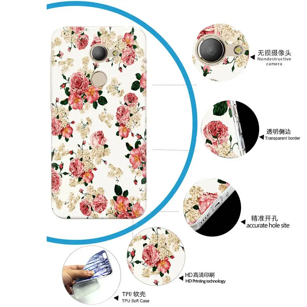 Vodafone Smart N8 Case silicone cover Cool pattern Cute animal Cartoon soft TPU case for Vodafone Smart N8 VFD610 cover 5.0\