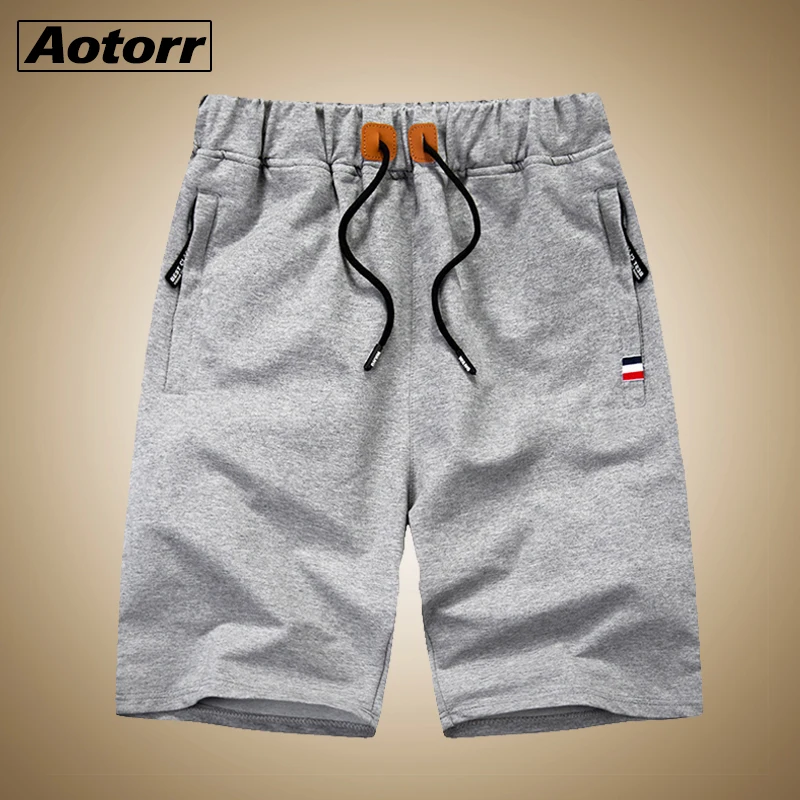 Брендовые шорты Мужская одежда для фитнеса повседневные хлопковые мужские дышащие шорты до колен пляжные шорты мужские, размеры по системе США