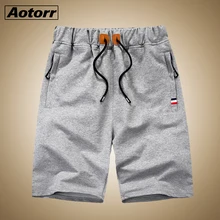 Брендовые шорты Мужская одежда для фитнеса повседневные хлопковые мужские дышащие шорты до колен пляжные шорты мужские, размеры по системе США