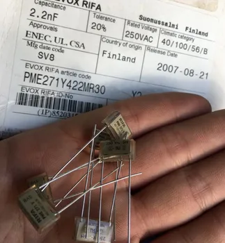 

100% New and original RIFA PME271Y422MR30 2N2 2200P 250VAC Gauge film capacitance FOOT 10MM