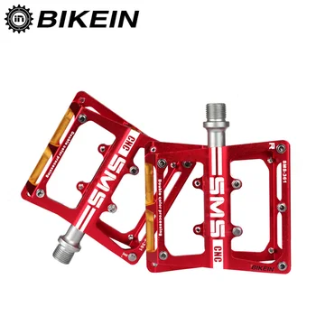 

BIKEIN Ultralight Cycling CNC MTB Bicycle Pedal Fixed Gear BMX Non-Slip Flat Pedals 3 Bearing 6 Colors Mountain Bike Accessories