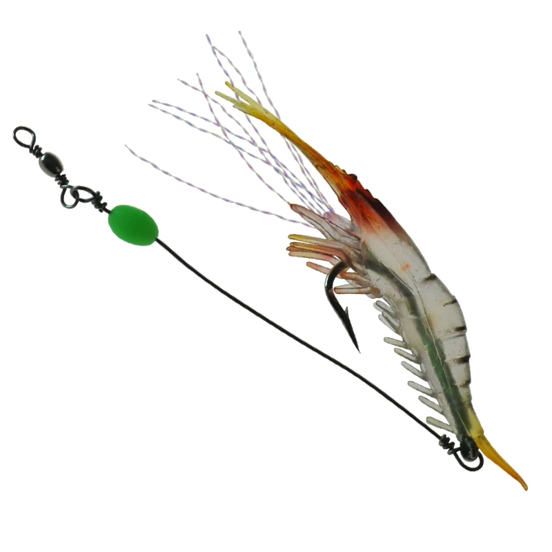 Noctilucent Soft Shrimp Lures 9.5cm 6g 4pcs/Lot Artificial Shrimp Lures