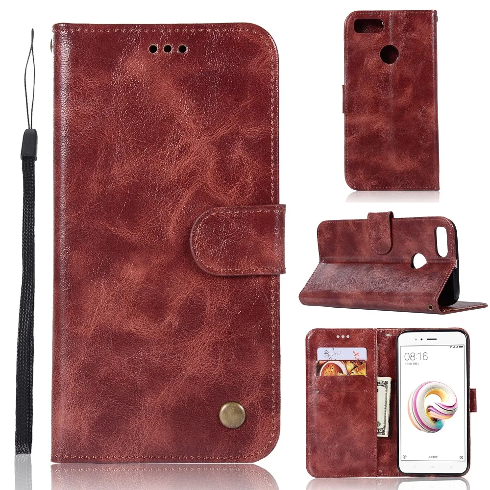 

Flip Wallet Book Mobile Phone Case Leather PU+TPU Cover On For Xiaomi Mi 5X MiA1 Mi A1 A 1 Pro Prime 3/4 32/64 GB Xiomi Coque