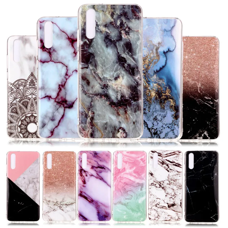 

Huawei P20 EML-L29 EML-L09 Case Marble Grain Silicone TPU Skin Soft Back Cover Phone Case for Huawei P20 EML L29 L09 Soft Cover