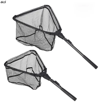 

2020 new Portable Foldable Telescoping Fishing Net Aluminum Alloy Frame Fly Fishing Landing Net