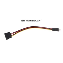 Computer Accessories 4-Pin FDD Floppy Male To 15-Pin SATA Female Converter Adapter Power Cable Cord