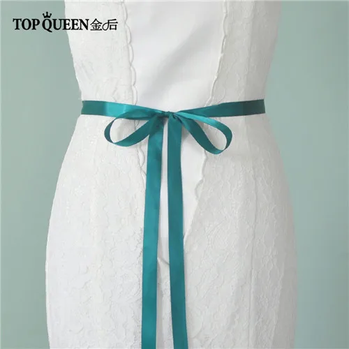 TOPQUEEN S375-S королевская медаль ремесло элегантный пояс невесты для свадебного платья ручной работы свадебный пояс Быстрая - Цвет: green
