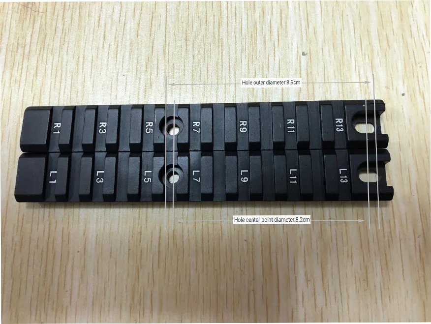 2 قطعة/المجموعة G36 CNC تشكيله 20 مللي متر Picatinny السكك الحديدية مجموعة طويلة نوع ل G36 G36C السكك الحديدية نظام شحن مجاني
