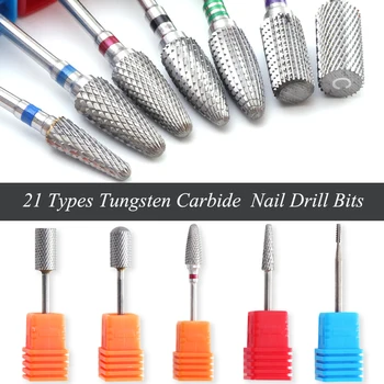 

1pcs Nail Drill Tungsten Carbide Milling Cutter Nail File Accessories Electric Machine Metal Coarse Manicure Apparatus JI01-21