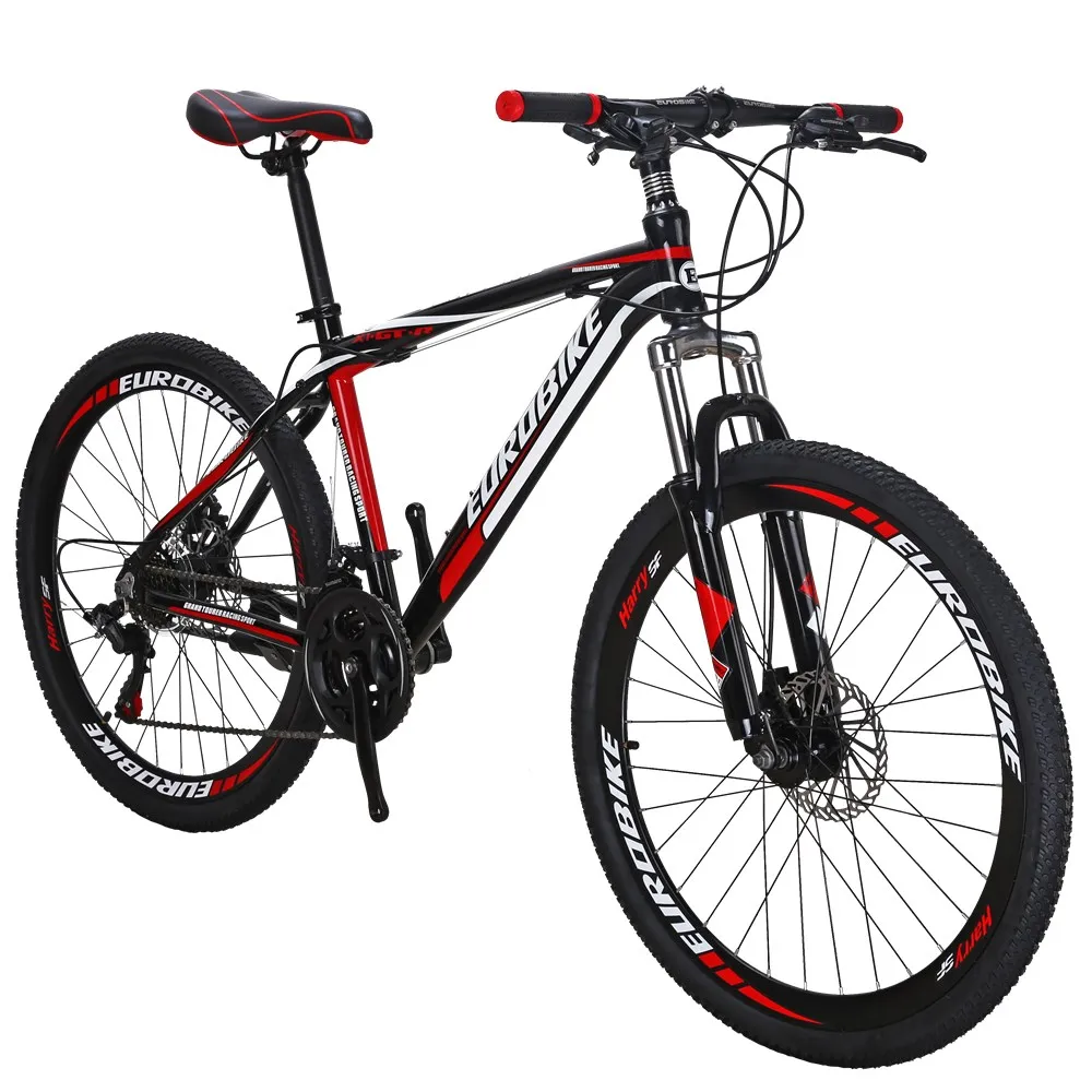 Flash Deal Mountain Bike  EUROBIKE GTR 26 Inch Aluminum Frame Bicycle 21 Speed Dual Disc Brake Bike 1