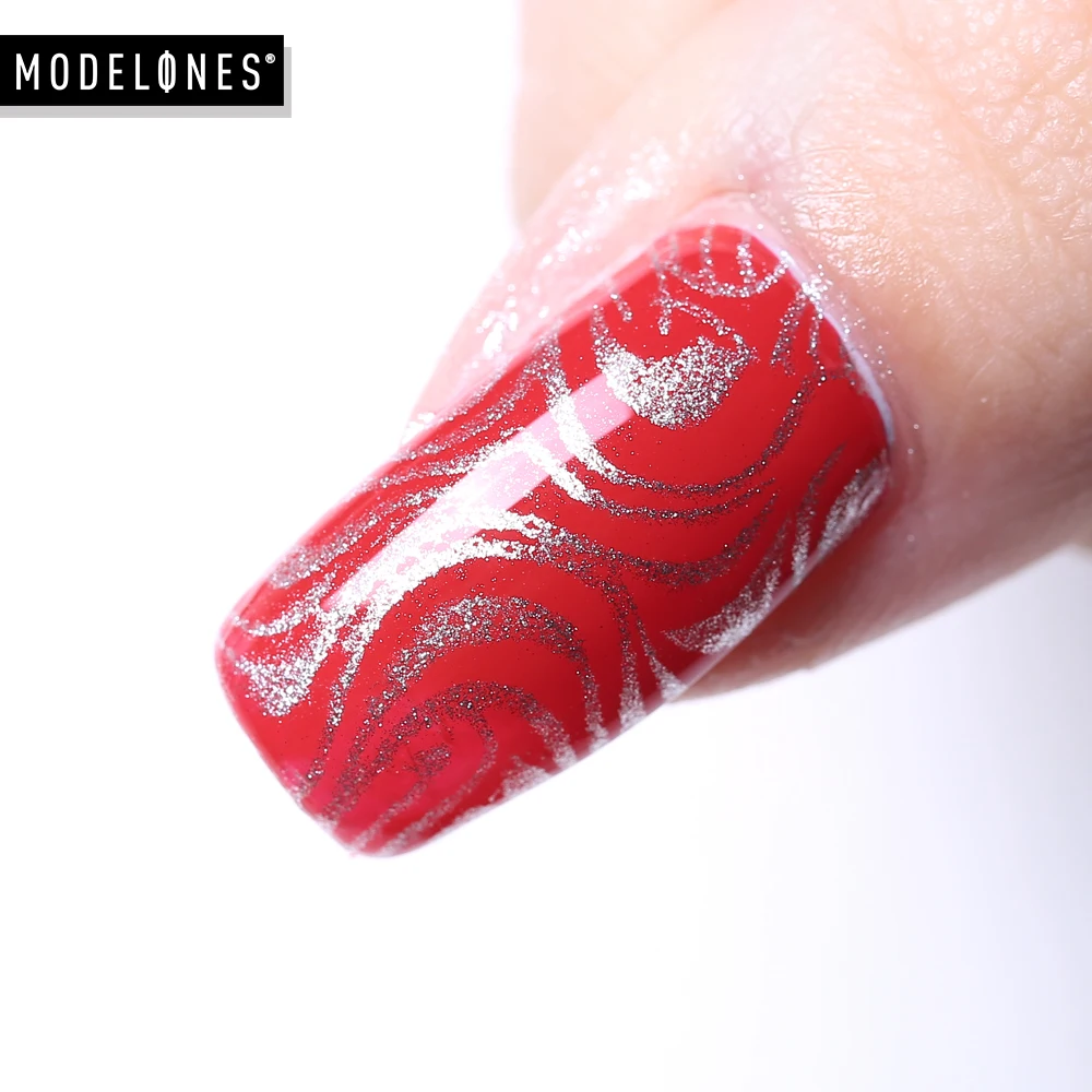 Modelones штамповка светодиодный Гель-лак для ногтей Набор DIY Nail Art Полупостоянный штамп для ногтей светодиодный Гель-лак Блестящий штамповочный лак