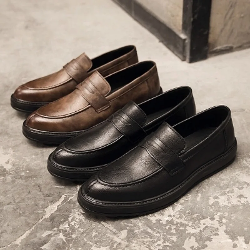 

Autumn new Korean version of the trend of men's shoes tide casual shoes youth wild board England leather shoes