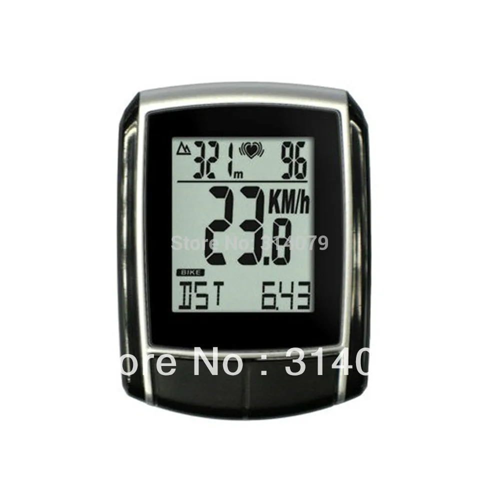 

Free shipping! DCY-438 digital wireless cycle computer bicycle odometer with heart rate/speed/cadence