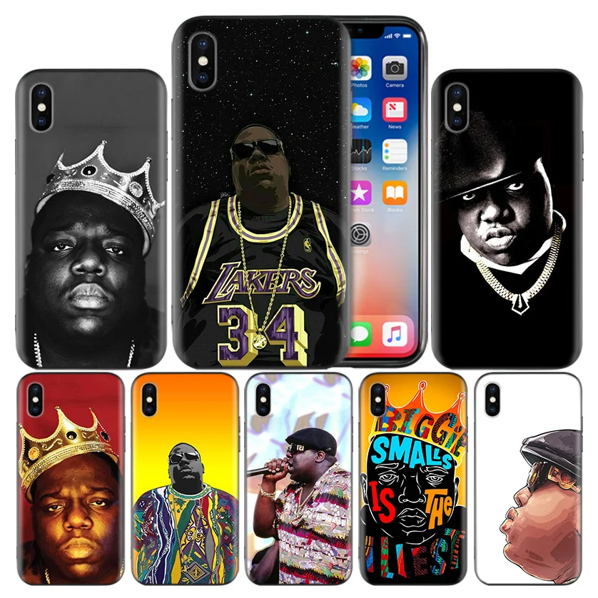 

Notorious BIG Biggie Frosted Fundas Back Case For Apple iPhone 7 8 6 6S Plus X XS MAX XR 5 5S 5C SE 10 Ten Protect Cover