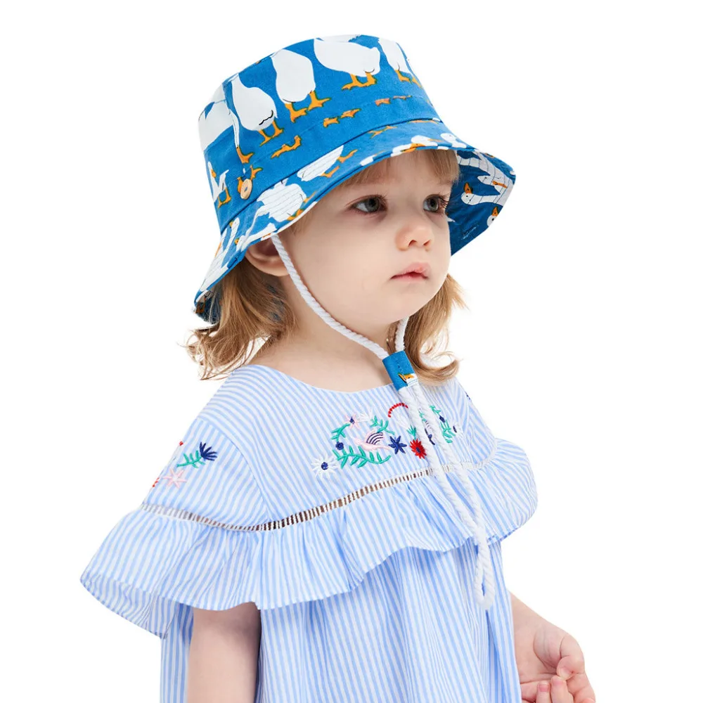 

Funny Baby Animal Print Bucket Hat Children's Sun Cap For A Boy Kid Hat Newborn Photography Props Gorra Baby Sesja Noworodek 2