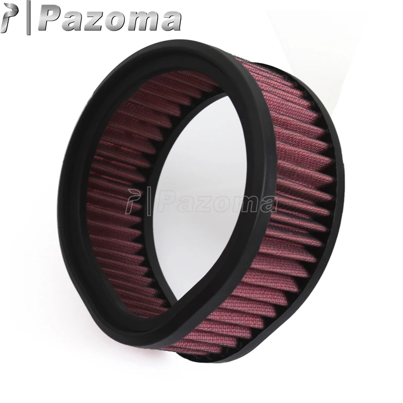 Red Motorcycle Round Air Filter Motorbike Air Filters For Harley Models