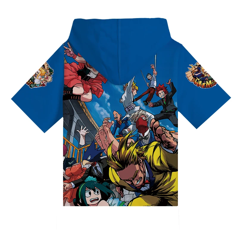 [Наличии] 2018 Аниме Boku no Hero Academia тренажерный зал Досуг битва футболка Косплей Костюм унисекс M-4XL для Хэллоуина Бесплатная доставка