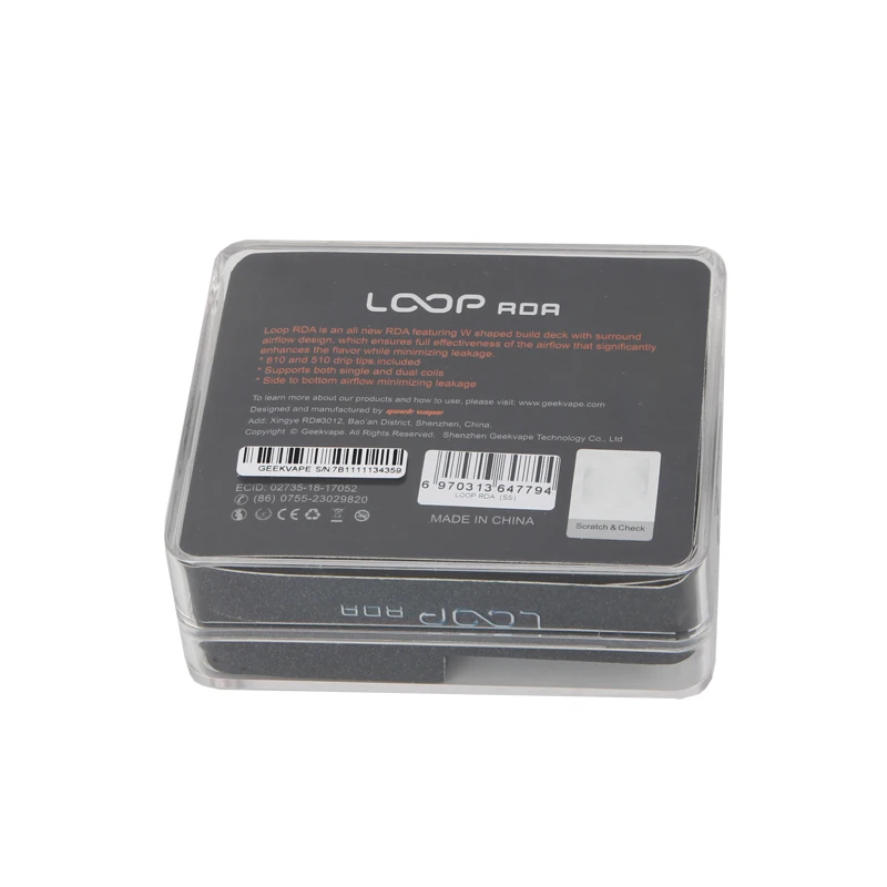 Newest RDA atomizer Geekvape loop RDA 24mm RDA vape with Unique W shaped build deck minimizes leakage RDA for vape 510 box mod 02