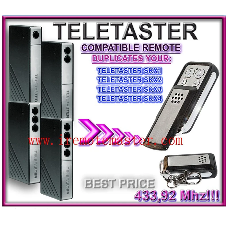 

For Teletaster transmitter SKX1, SKX2, SKX3, SKX4 433,92MHZ