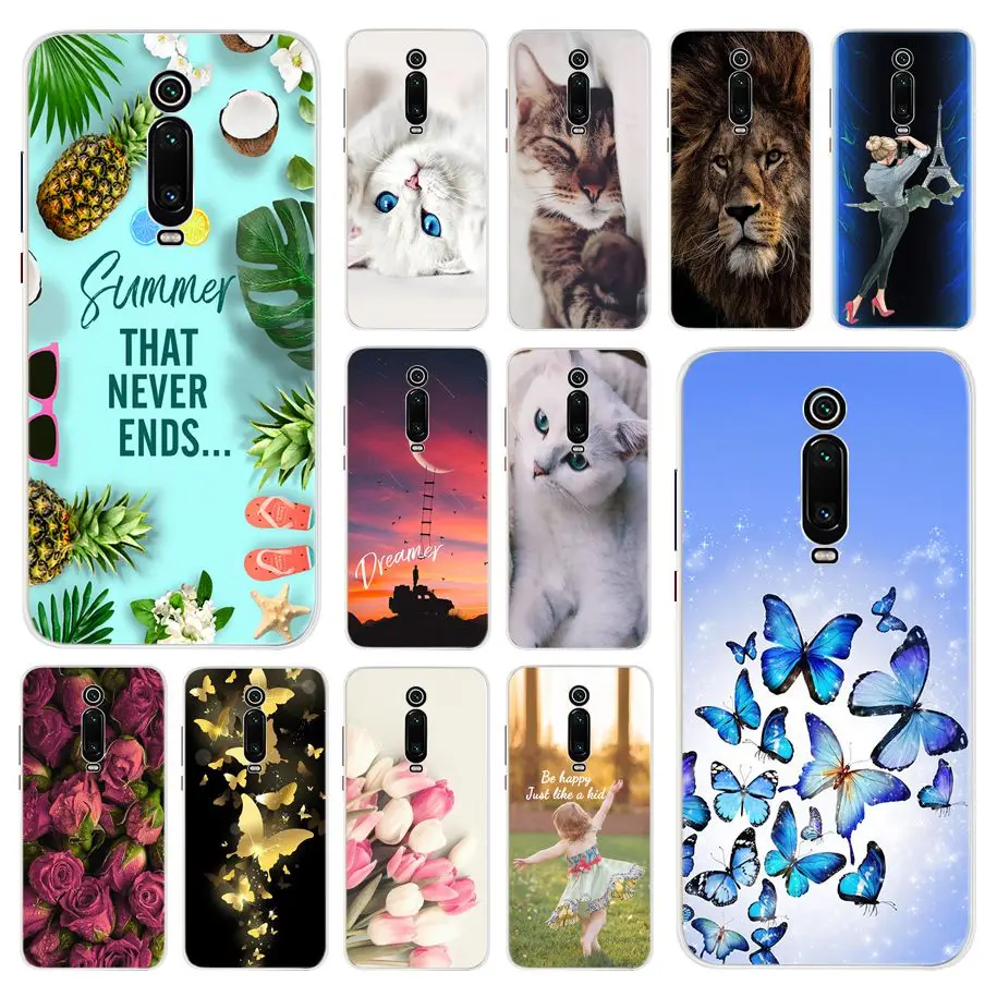 

For Xiaomi Redmi K20 Pro K20 Case Fashion Flowers Print Soft TPU Silicone Fundas Back Cover For Xiaomi Mi 9T Mi9T Mi9 T Pro Case