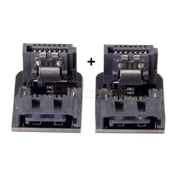 

10PCS/SATA 7Pin Female to 7pin Male 90 Degree Angled Adapter Mainboard Motherboard for Desktops SSD HDD