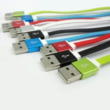 500 шт. 1 м 3ft Карамельный цвет металла с Micro USB кабель для зарядки Линия Лапша для Iphone 5 6 7 8 плюс Samsung S6 S7 HTC LG