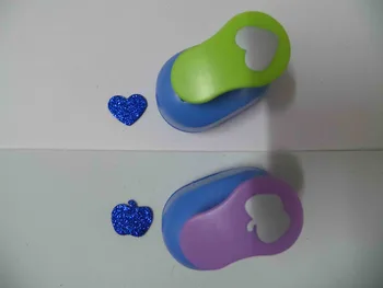 

2pcs(2.5cm) heart and apple shape craft punch set Punch Craft Scrapbooking school Paper Puncher eva hole punch free shipping
