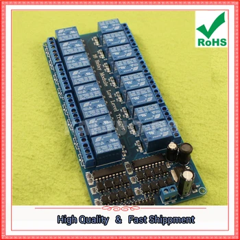 

Hot 16-way (channel) relay module with optocoupler protection LM2596 power control panel module 5V12V (D4B3) 0.19-x