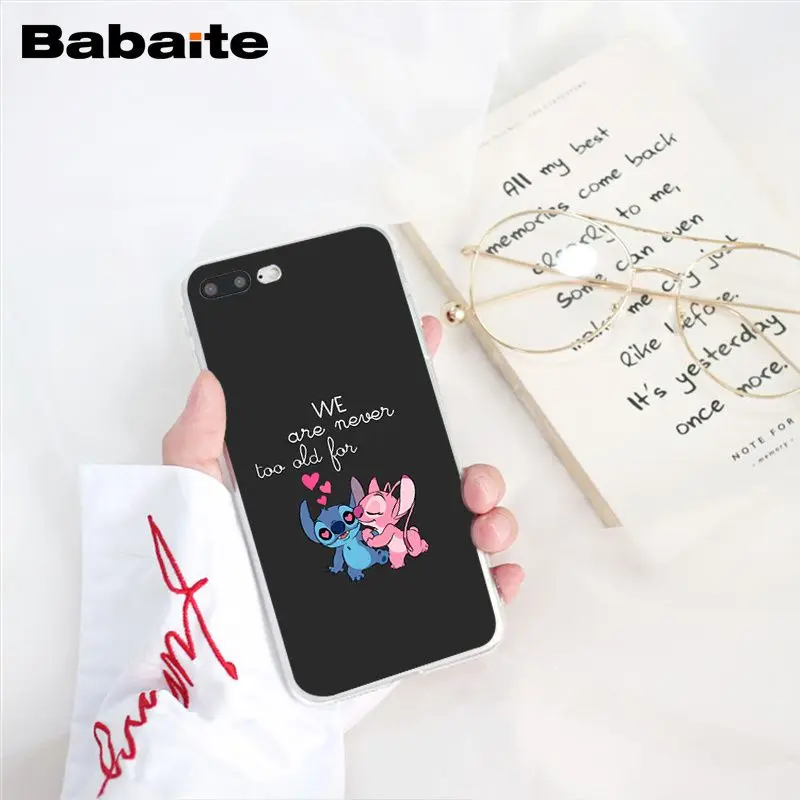 Babaite cute cartoon Lilo Stitch TPU Phone Case Cover Shell for iPhone 8 7 6 6S Plus 5 5S SE XR X XS MAX 10 Coque Shell Babaite cute cartoon Lilo Stitch TPU Phone Case Cover Shell for iPhone 8 7 6 6S Plus 5 5S SE XR X XS MAX 10 Coque Shell