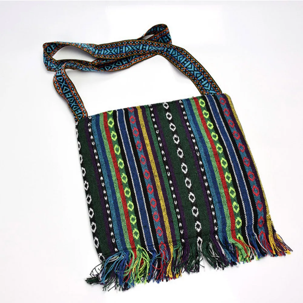 Tote Bag 261220 cm Simple Personality Ethnic Style Chinese Fringed Woven Casual Handbag Shoulder Bag Messenger Bag 