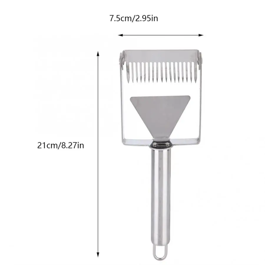 1 шт. инструменты для пчеловодства, разделочная вилка из нержавеющей стали, медовая расческа, скребок для меда, деревянная ручка, скребок для меда, лопата