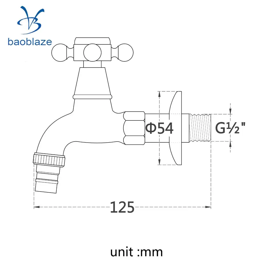 Antique Brass Wall Mount Outdoor Faucet Garden Bibcock Tap Mop Pool Faucet Laundry Sink Cold Water Tap