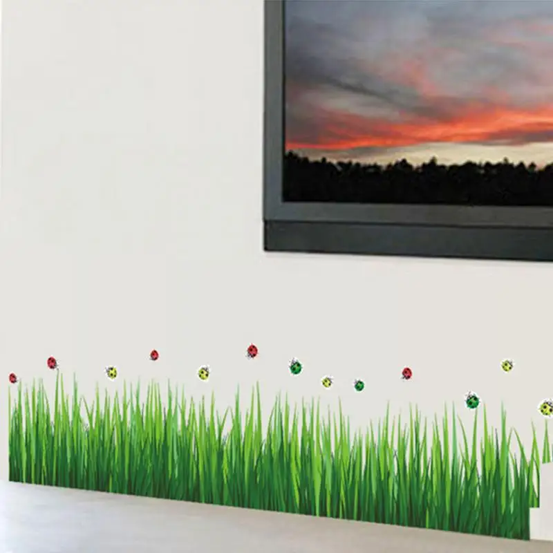 Hot Green Grass Wall Stickers Removable Vinyl Art Decal For Home Living