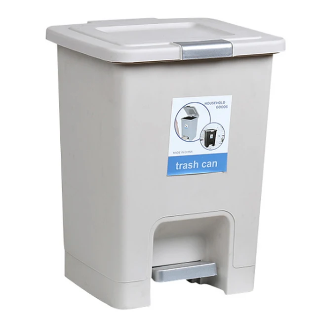 foot pedal trash can vintage hipsteen 15l foot pressing type trash can household pedal garbage with lid grey foot pedal trash can vintage hipsteen 15l foot pressing type trash can household pedal garbage with lid grey