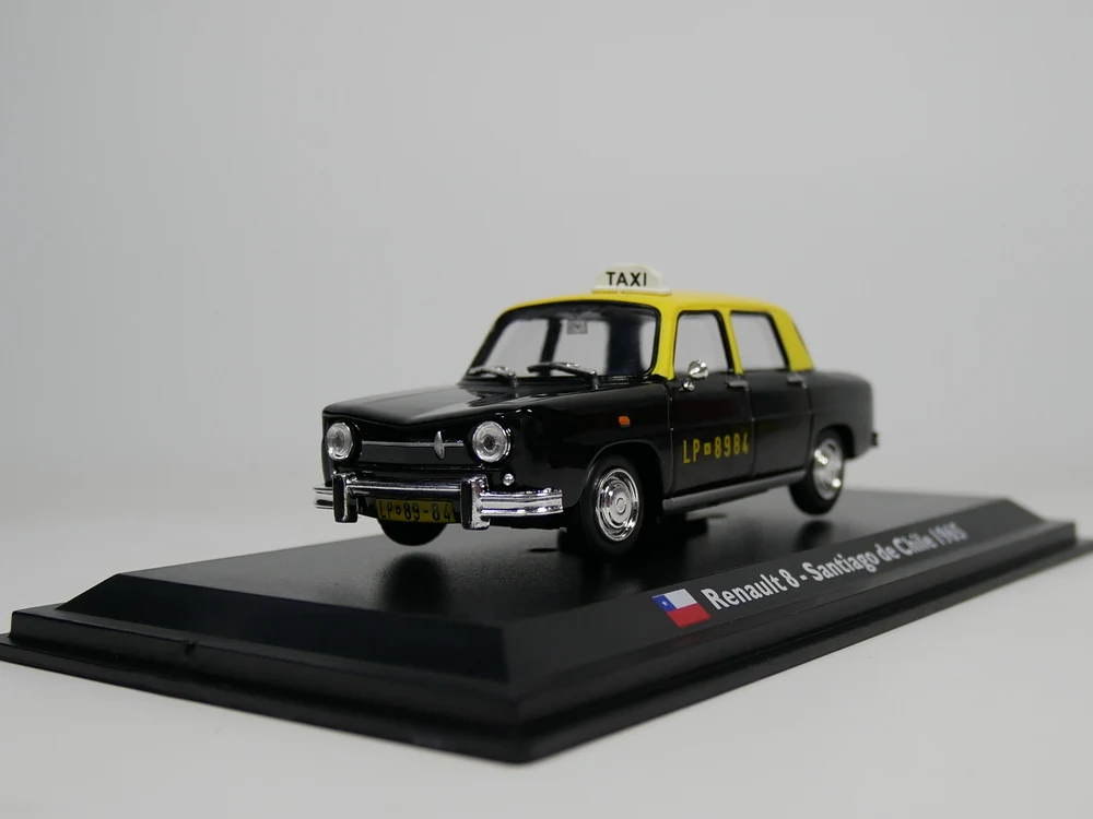 Leo модель 1:43 Renault 8 1965 Сантьяго такси Чили такси литая модель автомобиля