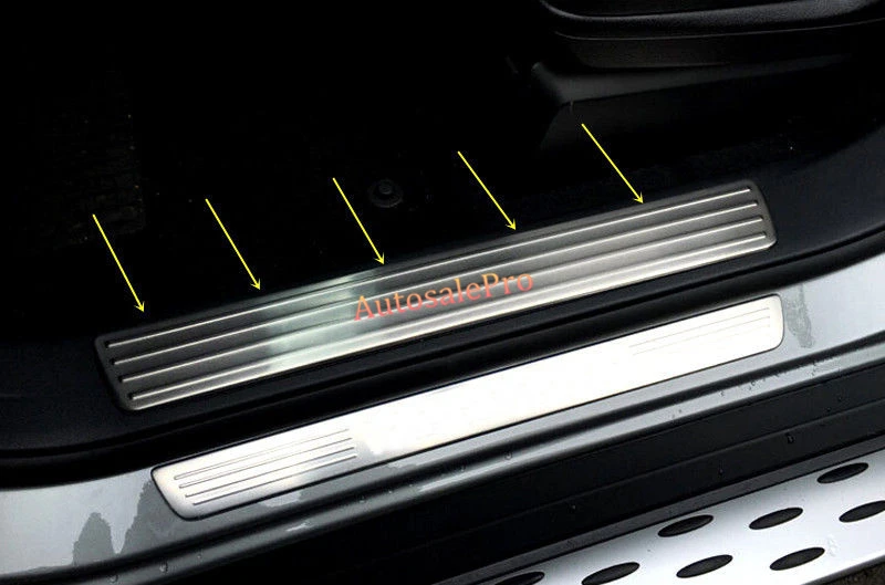 

Steel Inner Door Sill Scuff Plate Threshold Cover For Mercedes Benz GLE Coupe C292 2015 2016
