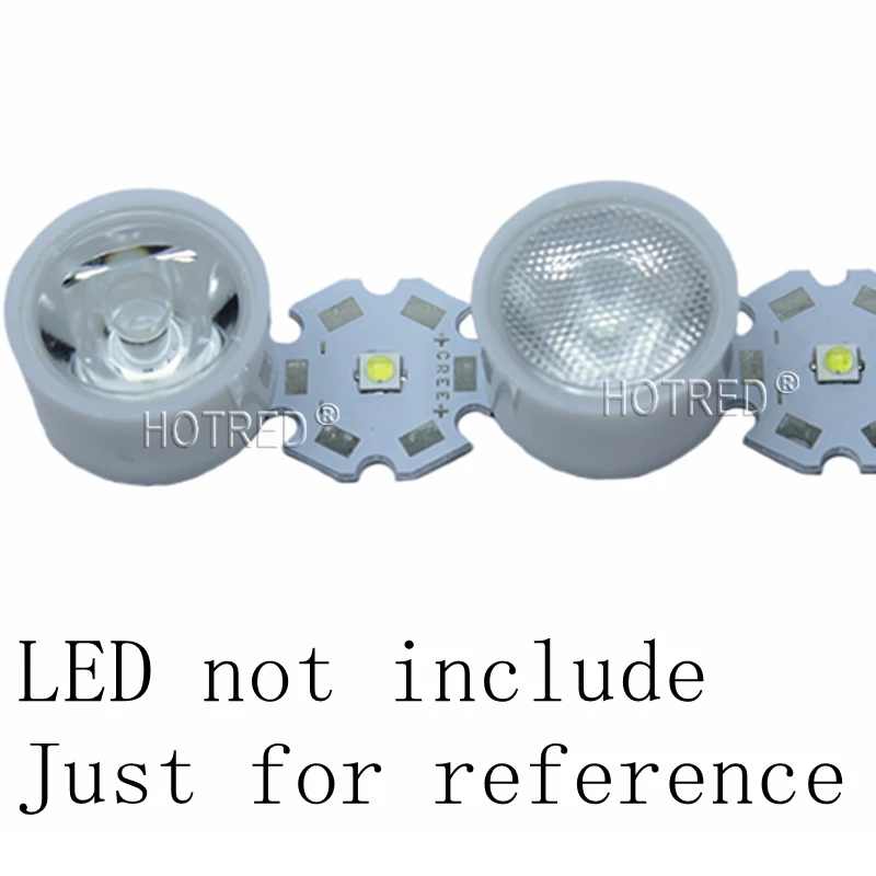 100 шт./лот 20 мм CREE XPE XPE2 XPG XPG2 XTE Epiled/Semiled 3535 светодиодный излучатель объектива 120