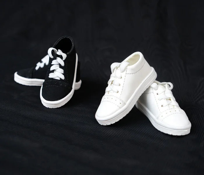 N01-X051 children handmade toy 1/3 1/4 Doll Accessories BJD/SD doll Flat casual sports lace-up shoes 1pair