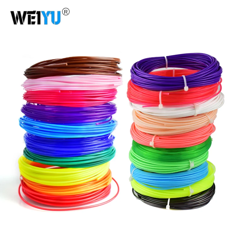 

Russia random 20 color or 5 color*5m/set 3D Pen Filament ABS 1.75mm Plastic Rubber Printing Material For 3D Printer Filament