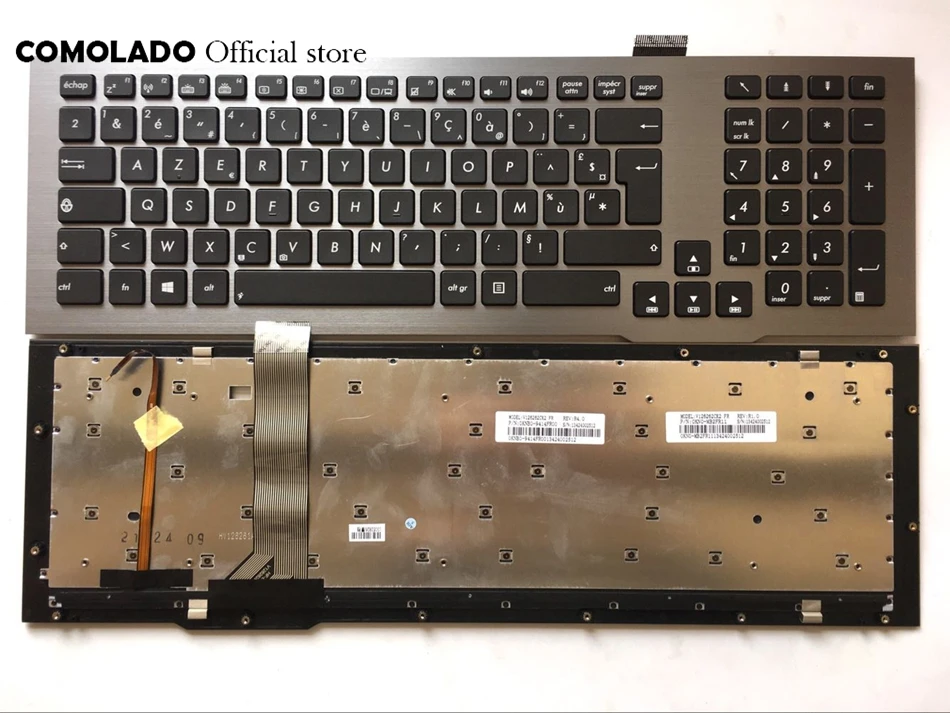 

FR French Keyboard for ASUS G75VW G75VX G75VM US With backlit keyboard FR Layout