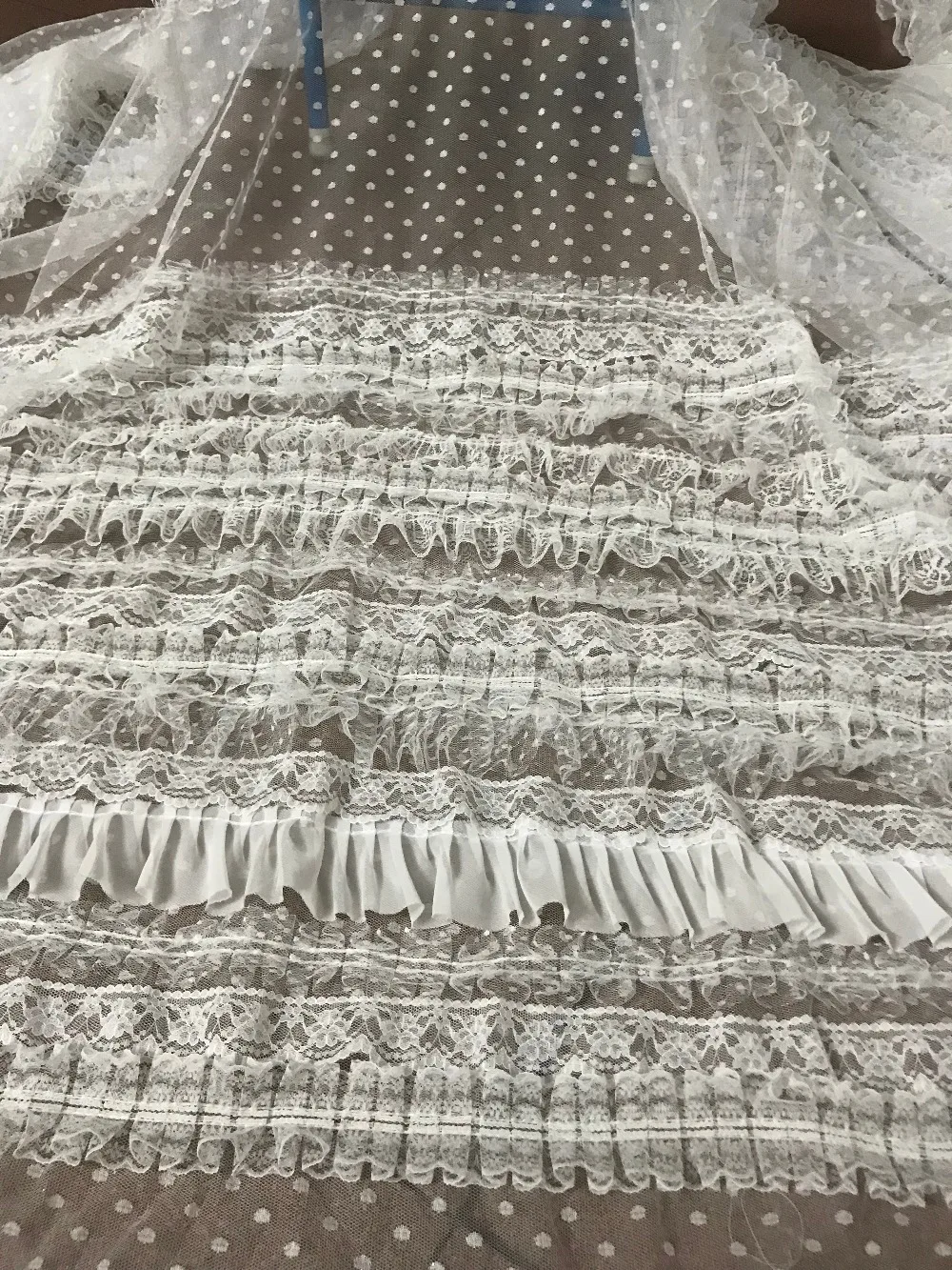 

5yd/lot SYJ-52819 embroidered Net Lace top Quality French tulle mesh Lace Fabric for party dress