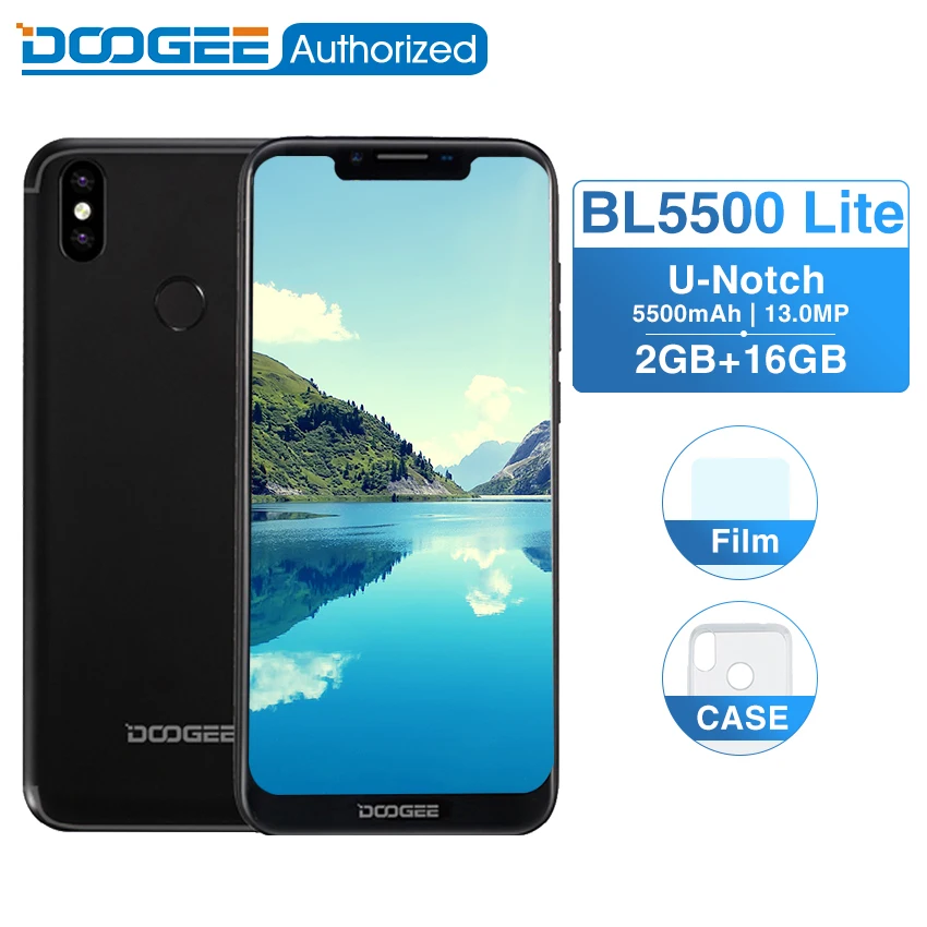 DOOGEE BL5500 Lite U Notch смартфон на Android 8 1 экран 6 19 дюйма четырёхъядерный процессор MTK6739 2
