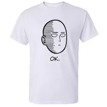 

One Punch Man " OK " Saitama Oppai T Shirt Anime Manga Mens Womens T-Shirt Cartoon t shirt men Unisex New Fashion tshirt Loose