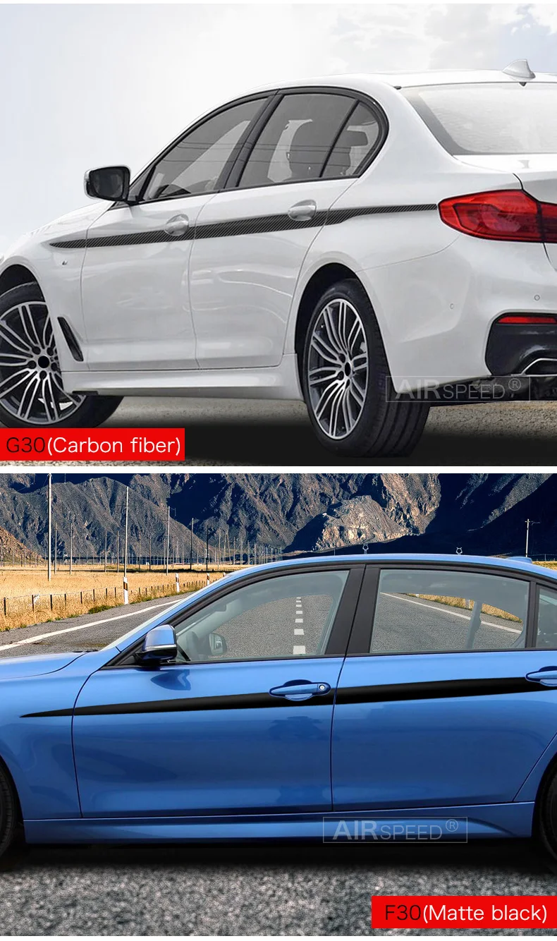 Airspeed for BMW F30 F20 F10 G30 F32 F22 Sticker Accessories for BMW F30 F20 F10 G30 Decal Carbon Fiber Vinyl Car body Stickers (8)