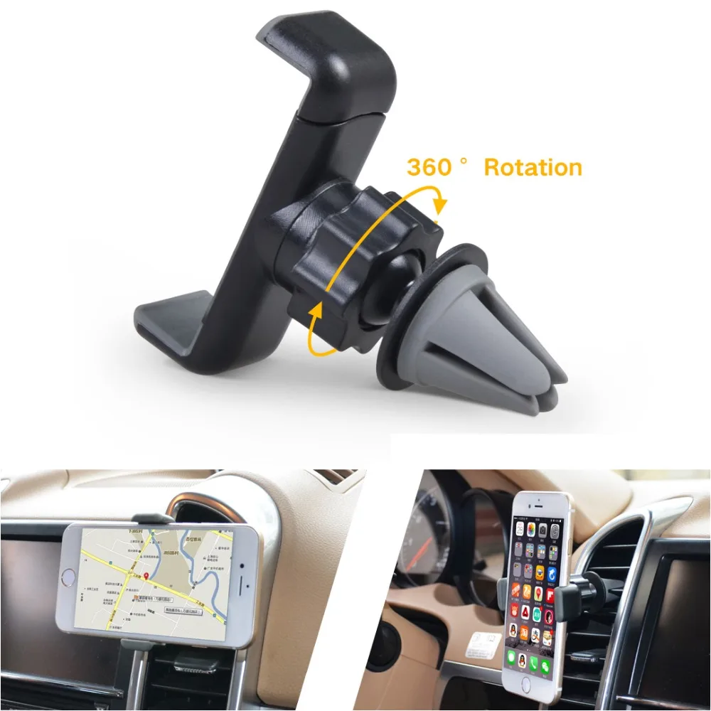 Universal car mount holder 360 rotating air vent phone holder for Iphone 5 5s 6 6s Galaxy Cobao brand