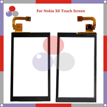 

10pcs/lot High Quality For Nokia X6 Touch Screen Panel Sensor Digitizer Outer Glass Lens