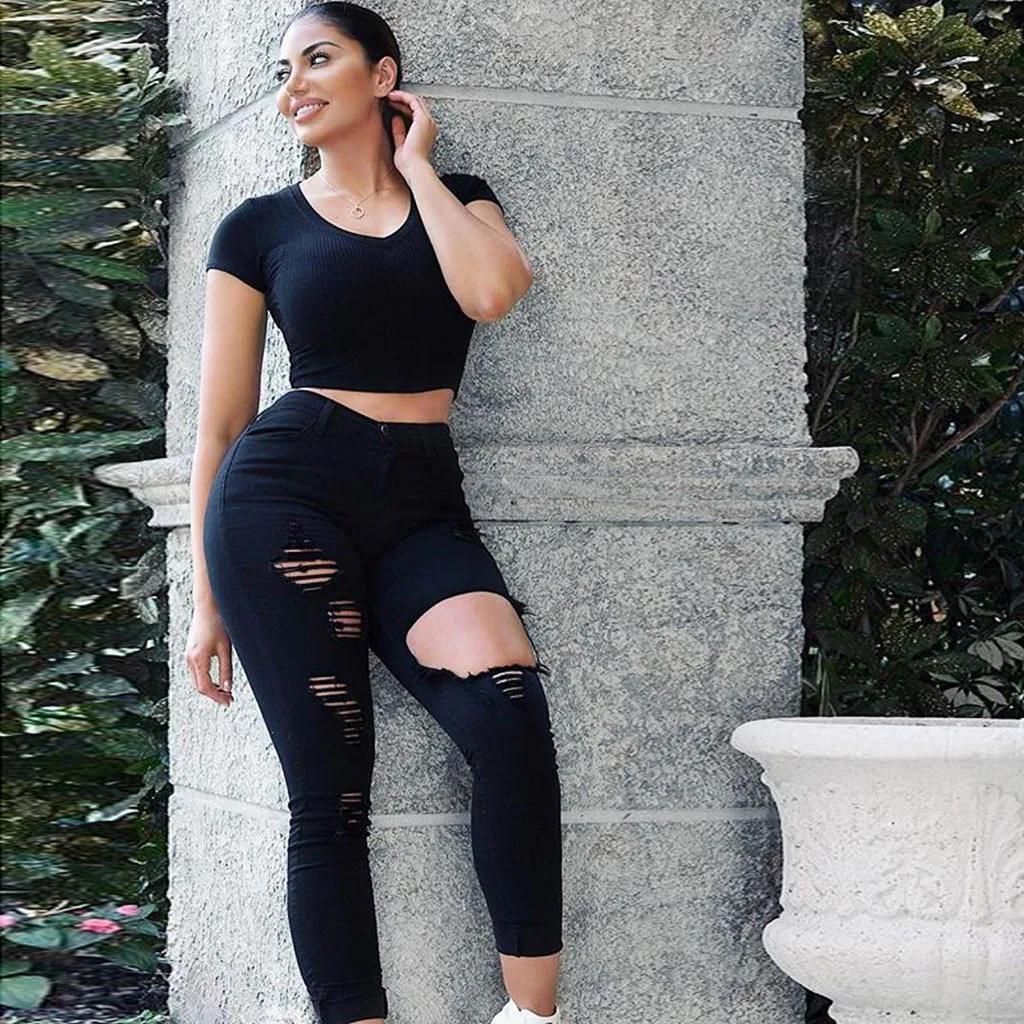 

Calcas Jeans Feminina Jeggings Jeans for Women 2019 Hight Waisted Long Pants Pocket Denim Jeans Stretch Length Jeans Trousers Z4